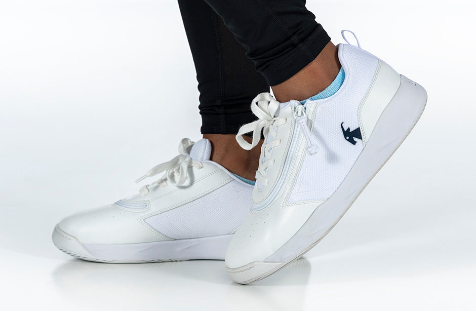 SALE - White/Navy BILLY Sport Court Athletic Sneakers