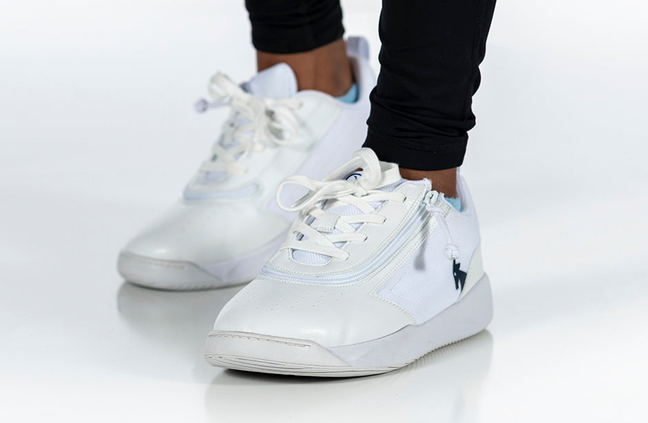SALE - White/Navy BILLY Sport Athletic Sneakers – BILLY Footwear
