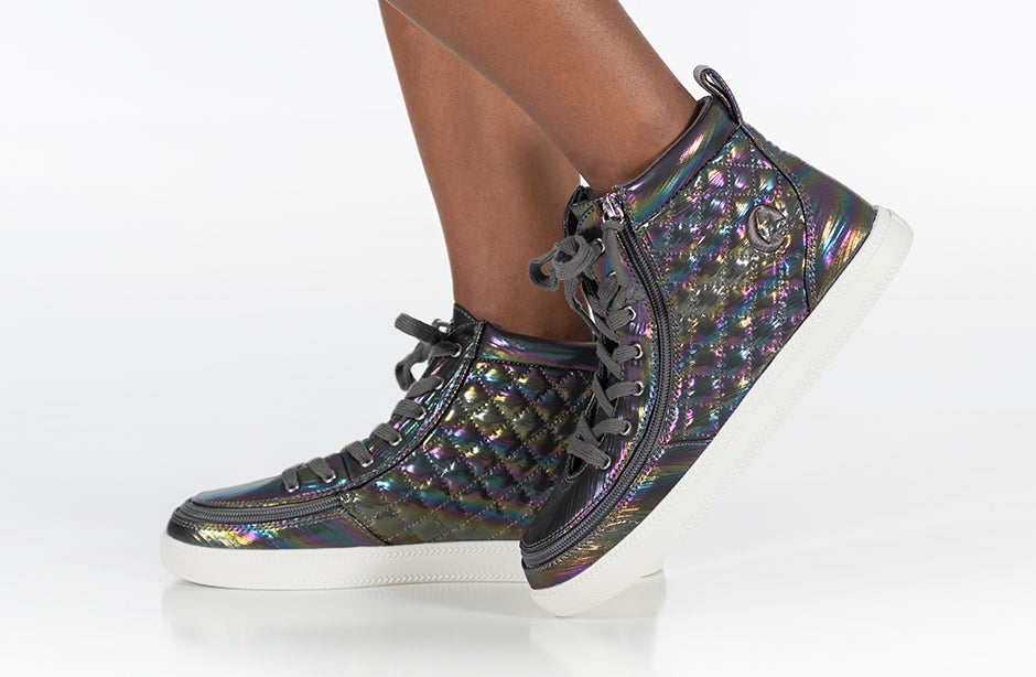 Graphite Rainbow BILLY Classic Quilt High Tops