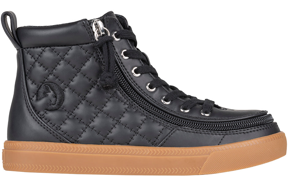 FINAL SALE - Black/Gum BILLY Classic Quilt High Tops