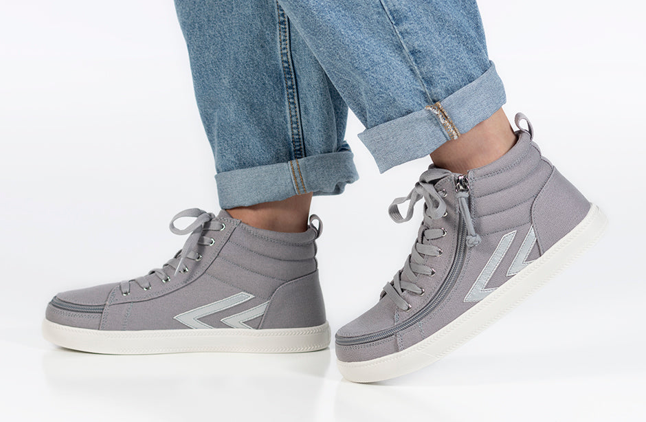 Acquiesce Frugtgrøntsager En sætning Grey/Silver BILLY CS Sneaker High Tops – BILLY Footwear