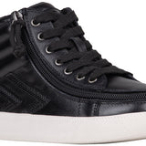 3/4 view of Black Leather BILLY Ten9 CS Sneaker High Tops