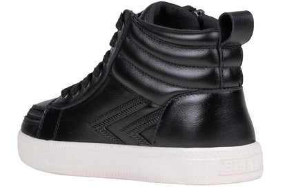 High top black leather shoes Clearance