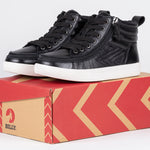 on box view of Black Leather BILLY Ten9 CS Sneaker High Tops