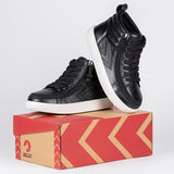 above box view of Black Leather BILLY Ten9 CS Sneaker High Tops