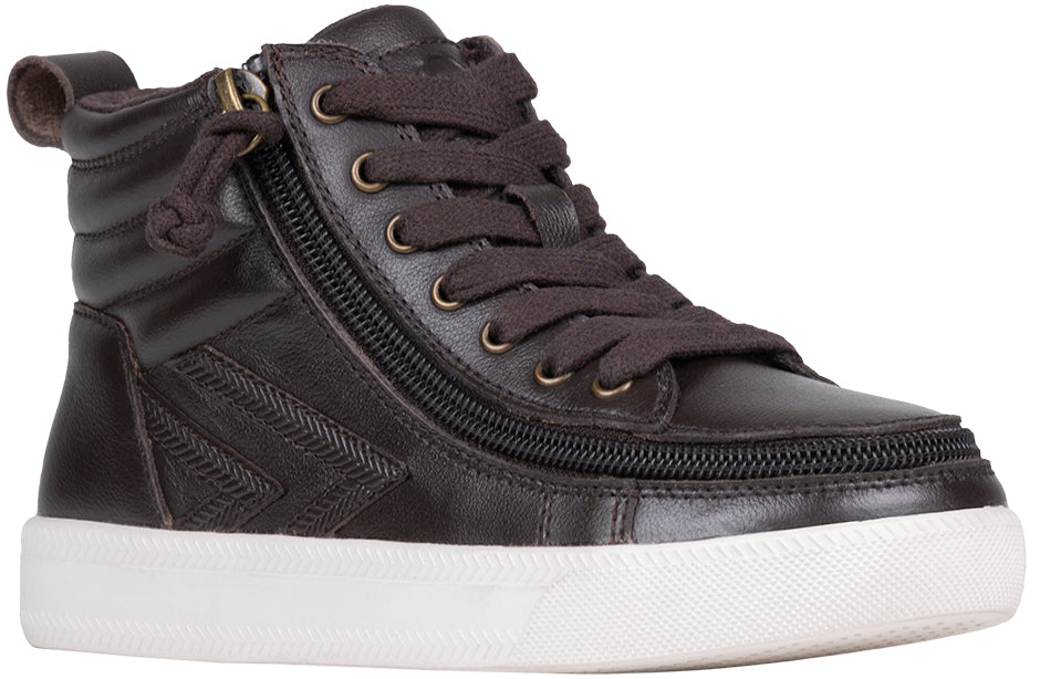 3/4 view of Brown Leather BILLY Ten9 CS Sneaker High Tops