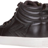reverse 3/4 view of Brown Leather BILLY Ten9 CS Sneaker High Tops