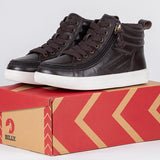 on box view of Brown Leather BILLY Ten9 CS Sneaker High Tops