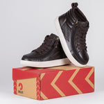 above box view of Brown Leather BILLY Ten9 CS Sneaker High Tops