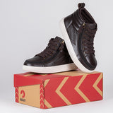 above box view of Brown Leather BILLY Ten9 CS Sneaker High Tops