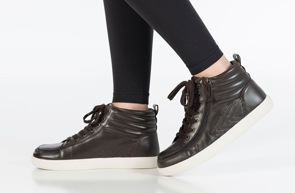 on foot view of Brown Leather BILLY Ten9 CS Sneaker High Tops