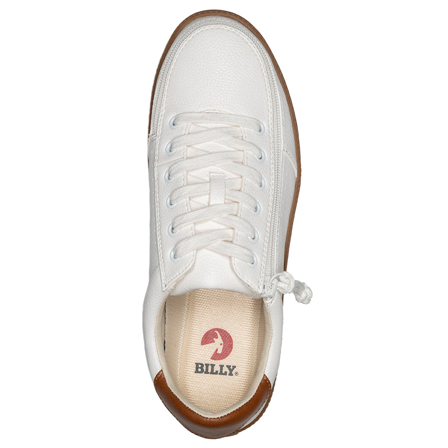 Men s White Low Top Sneakers BILLY Footwear