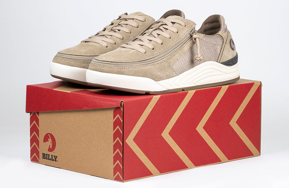 SALE - Men's Tan Suede/Mesh BILLY Comfort Classic Lows