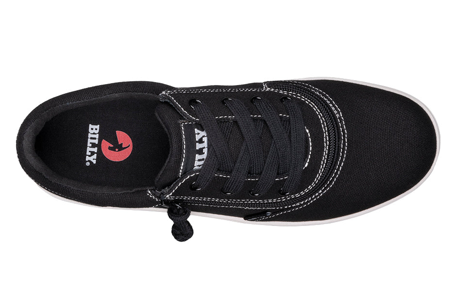 SALE - Men's Black/White Stitch BILLY Sneaker Low Tops