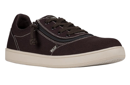 SALE - Men's Dark Brown/White Stitch BILLY Sneaker Low Tops