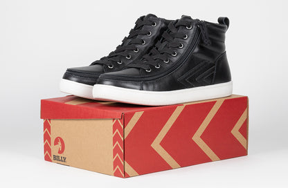 SALE - Men's Black Leather BILLY Ten9 CS Sneaker High Tops