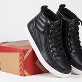 FINAL SALE - Men's Black Leather BILLY Ten9 CS Sneaker High Tops