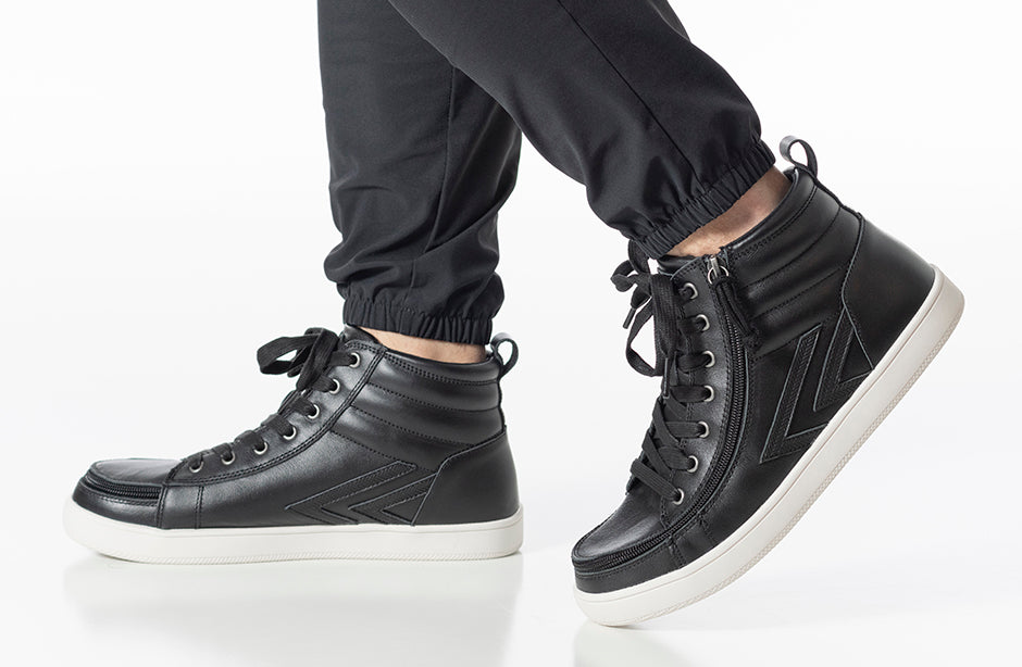 SALE - Men's Black Leather BILLY Ten9 CS Sneaker High Tops