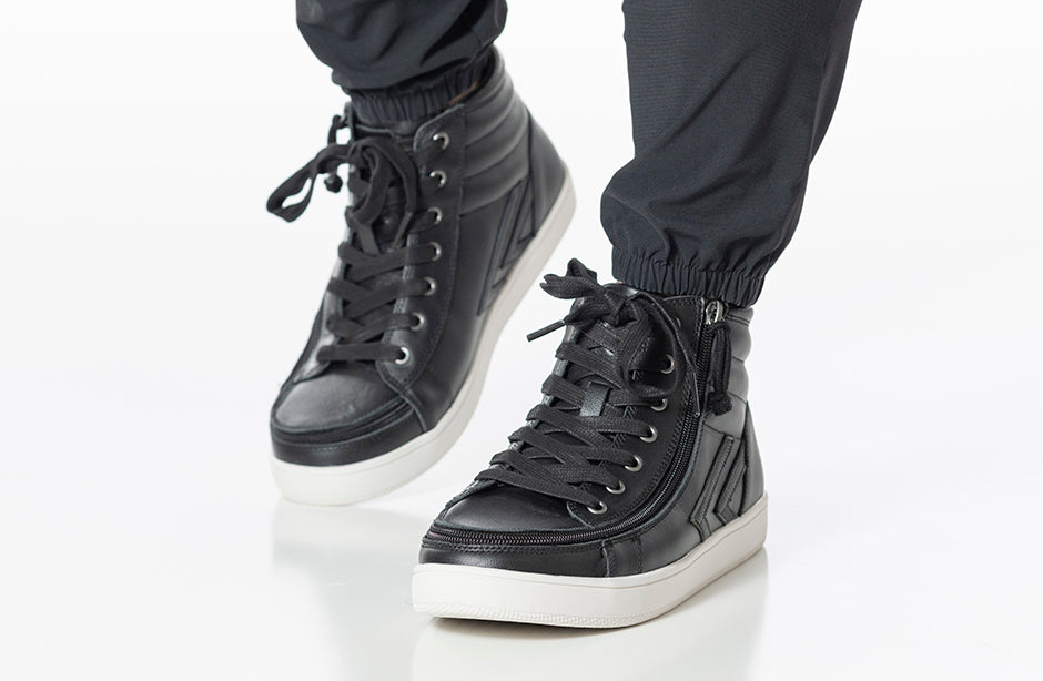 favorit Uanset hvilken skive FINAL SALE - Men's Black Leather BILLY Ten9 CS Sneaker High Tops – BILLY  Footwear