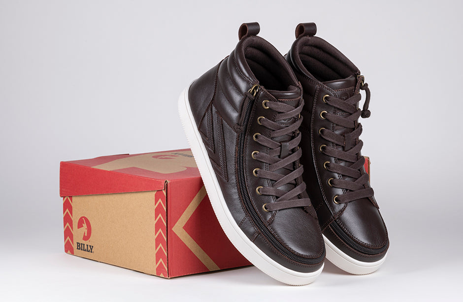 Men's Brown Leather BILLY Ten9 CS Sneaker High Tops –