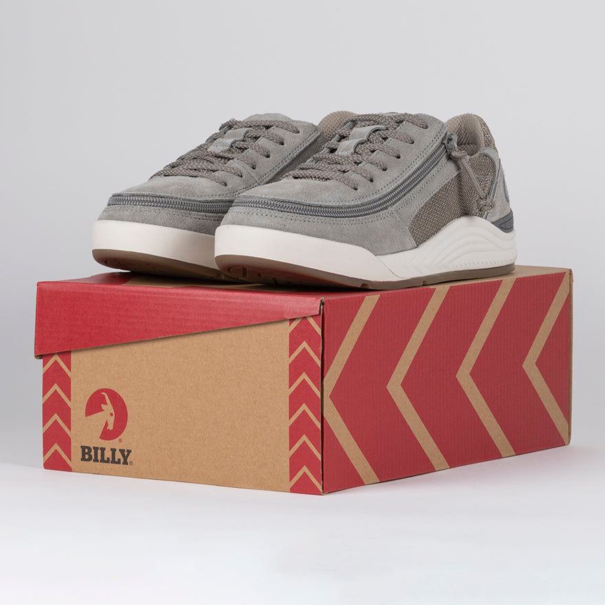 Women's Charcoal Suede/Mesh BILLY Comfort Classic Lows - BILLY Footwear
