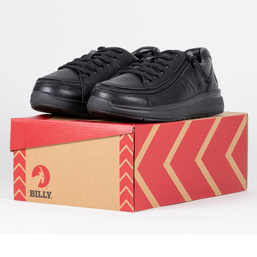 Comfortable black on sale work shoes