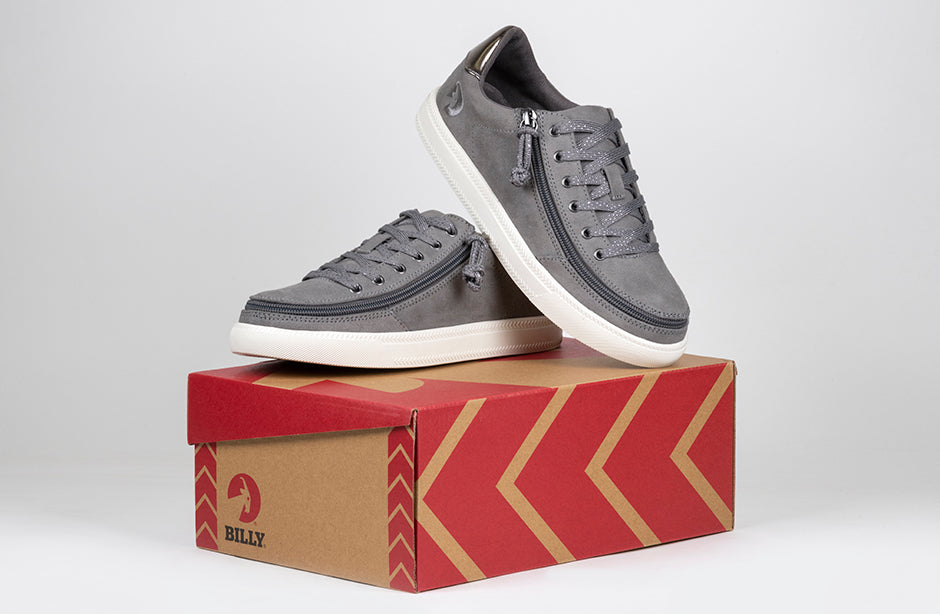 Women's Charcoal BILLY Classic Lace Lows - BILLY Footwear