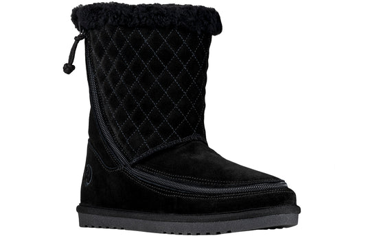 FINAL SALE  - Women's Black BILLY Cozy Quilt Lux Boots