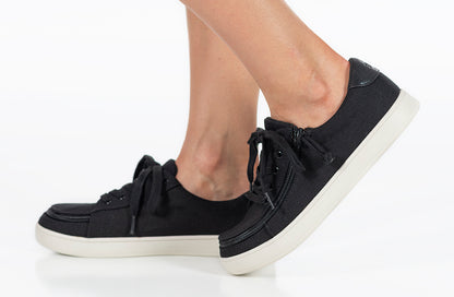 SALE - Women's Black Canvas BILLY Sneaker Low Tops