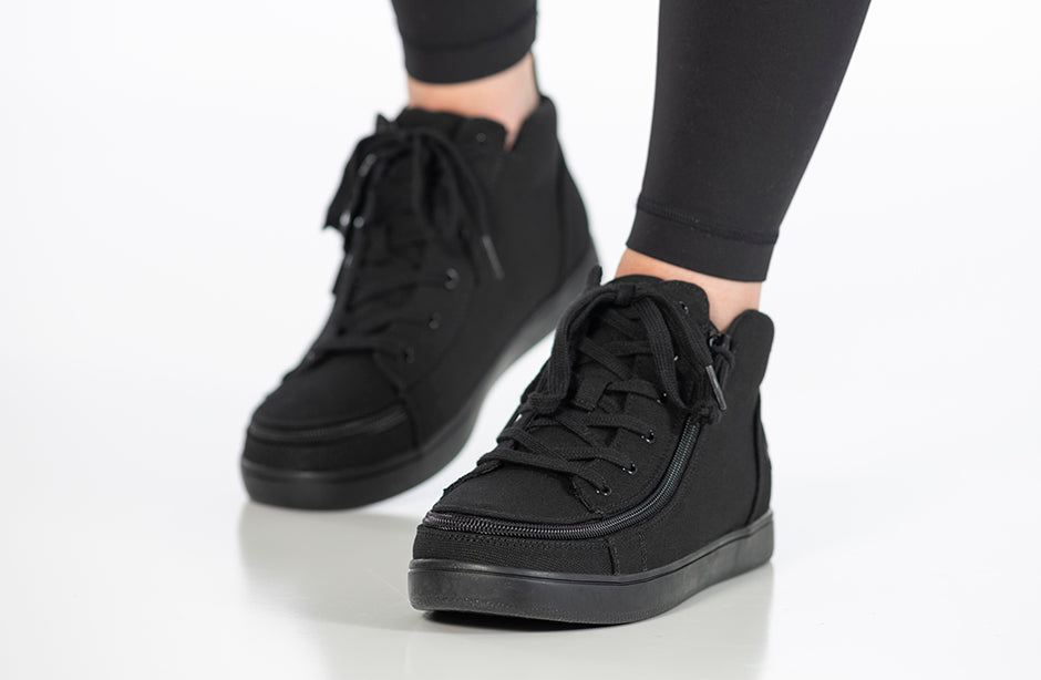 Black to the Floor Canvas BILLY Classic Lace High Tops – BILLY