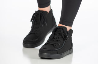 Women's Black to the Floor BILLY Sneaker Lace Mid Tops – BILLY Footwear