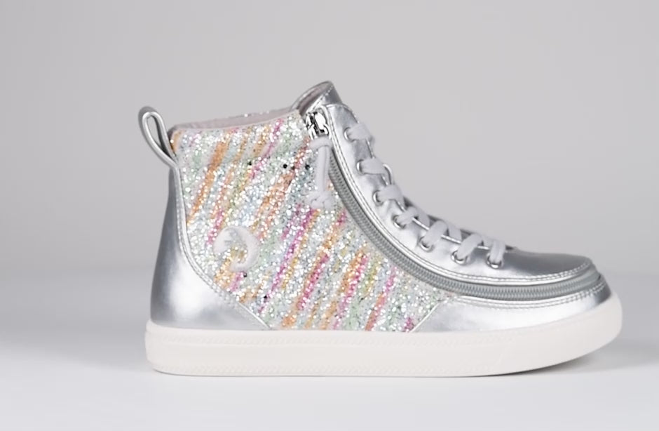 Silver Rainbow BILLY Classic Lace High Tops – BILLY Footwear