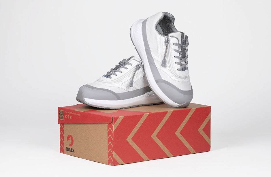 White BILLY Goat AFO Friendly Shoes BILLY Footwear