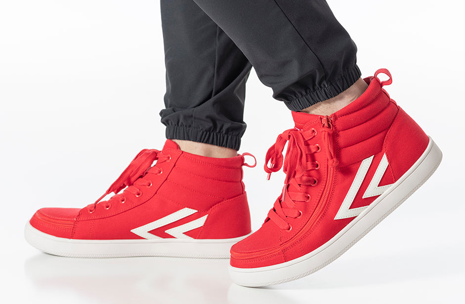 FINAL SALE - Men's Red/White BILLY CS Sneaker High Tops