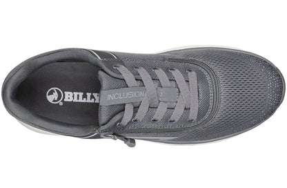 Billy Boys Youth Sport Inclusion One Zip Up Sneakers-Charcoal