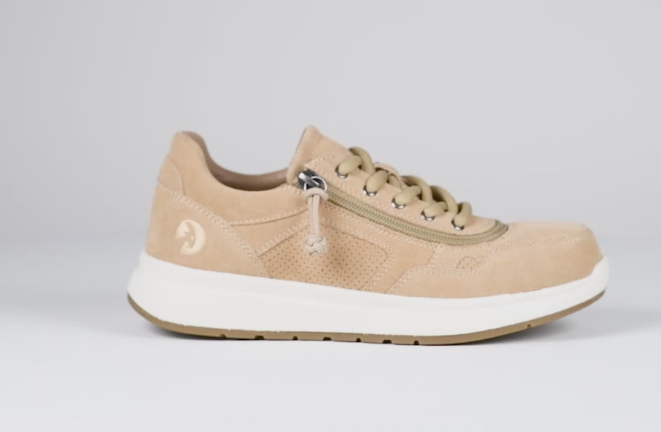 BILLY Footwear Comfort Suede Lo - Zip Around Sneakers With FlipTop Technology